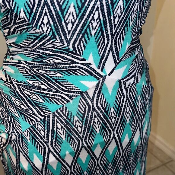 NWT Tart Turquoise/Black Patterned Maxi Dress Size Small - Picture 4 of 7
